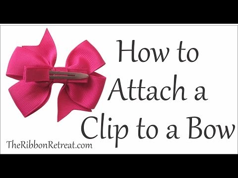 how to fasten clip on bow tie