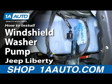 How To Install Replace Windshield Washer Pump 2002-07 Jeep Liberty