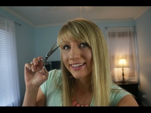 how to trim your own bangs