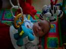 Sven op het activity kleed