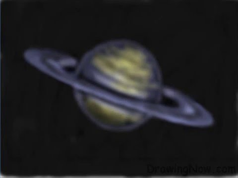 how to draw a saturn