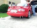 92 Mazda Mx5 Miata  XForce Varex Muffler exhaust comparison