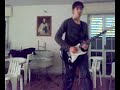 Improvvisazione alla chitarra elettrica in la-