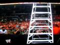 Jeff Hardy Swanton Bomb throgh a table on CM Punk
