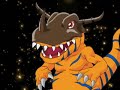 Agumon evolves to Greymon