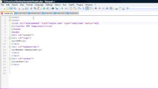 How To Create A Basic Website Design Template Using PHP, CSS, And XHTML Part 1 Of 3
