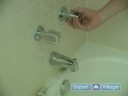 Learn how to turn water back on and inspect your work for a leaky bathtub faucet by watching this series of free home improvement videos from our home repair expert.
