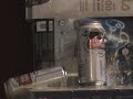 sam 10 pin shooting lol through stella cans air rifle .177 10 metres 33 ft