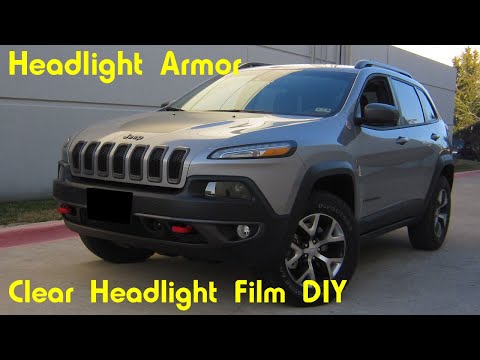 Clear Headlight Tint Protection Kit DIY – Headlight Armor – Jeep Cherokee