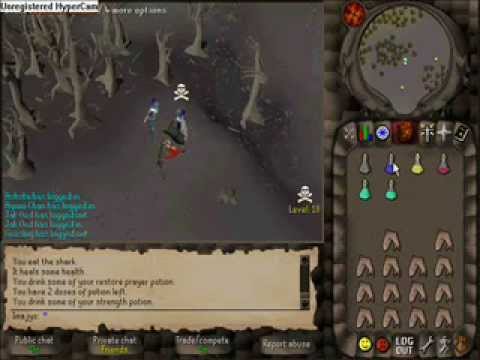 ashsta - 5shark, no def prayer handicap.