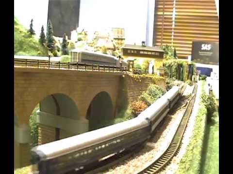 z scale model train layout - My little z gauge railway based on a Kibri baseboard with Marklin track and Rolling stock, over 40 lamps light it up at night currently for sale on ebay to m...