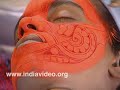 Ritual art Theyyam make up