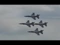 usaf thunderbirds
aerial performance

2008 mcguire afb open house & air expo
mcguire afb, new jersey
sunday june 1, 2008

in this video, watch as the thunderbirds manage to somehow fly a high show performance over mcguire afb.  in discussions with thunderbird #9, we both concluded that sunday's performance was going to be a low show, but right as the team took to the sky, a very nice hole opened up at show center and in the aerobatic box...

like what you've seen? well, if you are interested in purchasing dvds of specific aircraft and/or of airshows, interested in anything and everything related to airshows (where the jet teams will show up, all airshow performers, airshow reports from airshows i have attended, previews of airshows i will be attending, etc.), a much more easier to navigate 