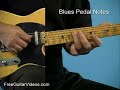 Blues Guitar Lesson: Pedal Note Lick