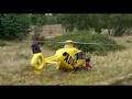 Rettungshubschrauber Christoph 5 bei der Landung in Maxdorf
