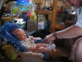 Grandpa and Luke at the cabin Grandpa and Luke at the cabin