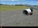 Air China Olympic Torch Carer 2008/landing