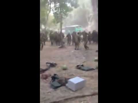 Israeli soldiers dancing before Gaza entry: