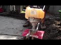 Digging a trench
