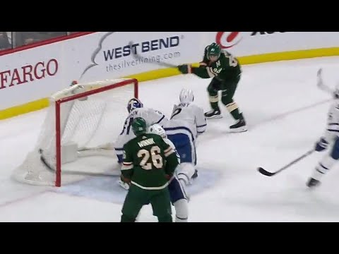 Video: Wild's Ennis opens the scoring off Brown's turnover