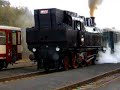 Retro steam train leaving the Luzna u Rakovnika station. The locomotive (class 354.1) was manufactured in 1938 and was operating regularly till 1976.
