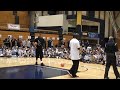 Carmelo's surprise appearance at camp. MJ still has it, there is no doubt about that.