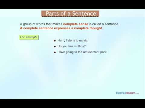 2 Parts of Every Sentence *Explained* Grammar for Kids