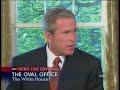 Bush press conference, ABC, 11:06, 9/13