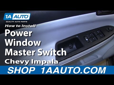 How To Install Replace Drivers Power Window Master Switch 2006-12 Chevy Impala