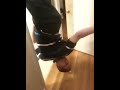 Louis hanging upside down