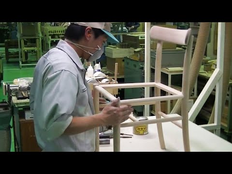 Manufacturing process of Lightwood chair, designed by Jasper Morrison