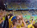 Sweden - Greece post-game celebrations