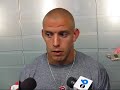 james laurinaitis and ben person after the jersey scrimmage