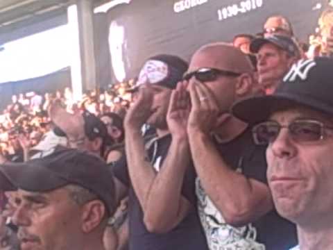 Yankees - During Game 2 of the Yankees-Dodgers doubleheader, the Bleacher Creatures give former Yankees Captain Don Mattingly roll call.