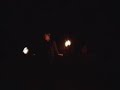 Das Jonglom & the Tricksas on fire (slow motion)