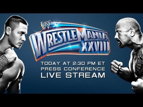 wrestlemania XXVIII - Watch the WrestleMania 28 conference live from Miami Florida Replay Click here to find out how to watch WrestleMania! http://www.wwe.com/shows/howtowatch?cid...