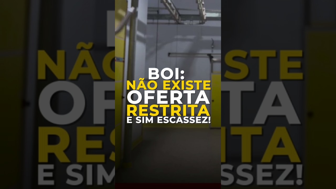 BOI: NÃO EXISTE OFERTA RESTRITA E SIM ESCASSEZ!