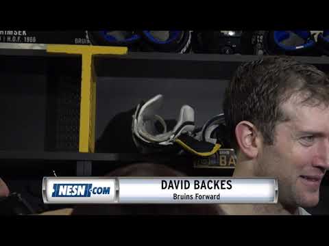 Video: David Backes reacts to Bruins' win over Sabres