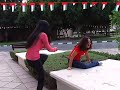 Jenny takes a tumble