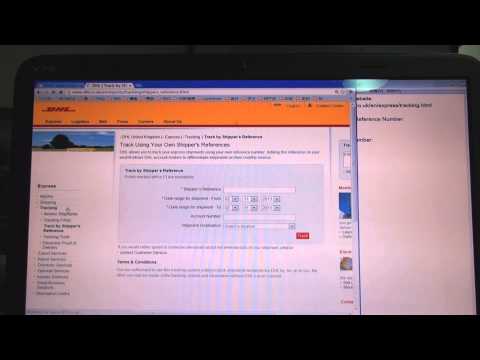 how to know dhl tracking number