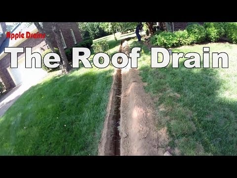 how to drain roof water
