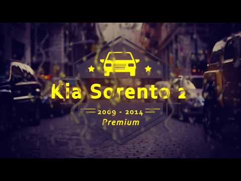 Чехлы на Kia Sorento 2, серии "Premium" - серая строчка