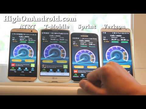AT&T vs. T-Mobile vs. Sprint vs. Verizon 4G LTE Speed Test!