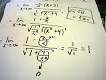 Calculating a Limit at Infinity with a Radical Calculating a Limit at Infinity with a Radical