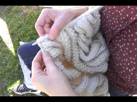 HACER OCHOS EN PUNTO CON DOS AGUJAS (crochet)
