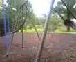trying to jump off swing