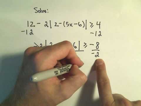 Solving Inequalities With Two Variables Absolute Value