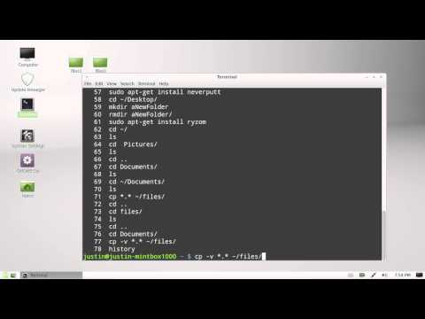 how to history command in linux