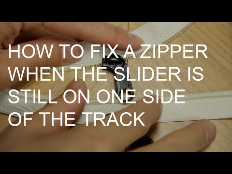how to attach a zipper slider