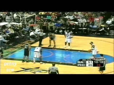 iverson - Not having a starting frontcourt was not a problem for the Philadelphia 76ers. All they needed was Allen Iverson. Iverson scored 15 of his 36 points in the f...